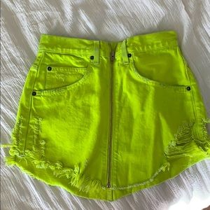 CAMAR LOS ANGELES - Lime Green Skirt